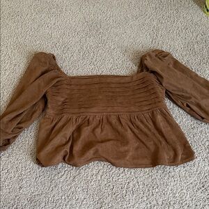 Brown Women's Top